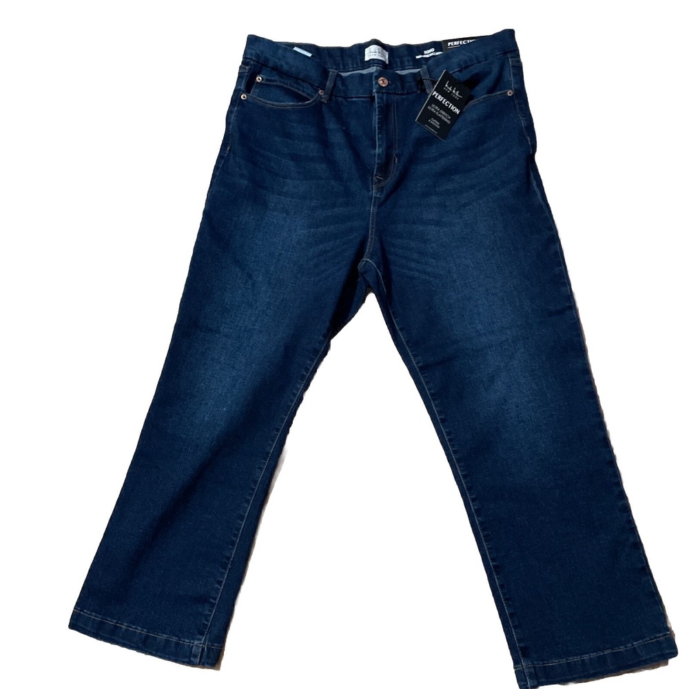 Nicole Miller New York Soho High Rise Kick Boot Jeans Indigo Perfection NWT - Picture 3 of 11